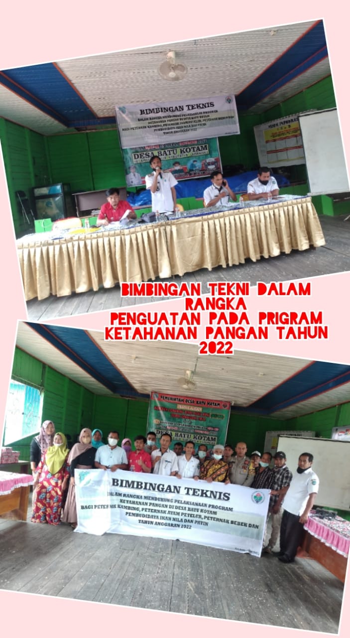 Dukung Pelaksanaan Program Ketahanan Pangan, Pemerintah Desa Batu Kolam Laksanakan Bimtek Peternakan dan Perikanan